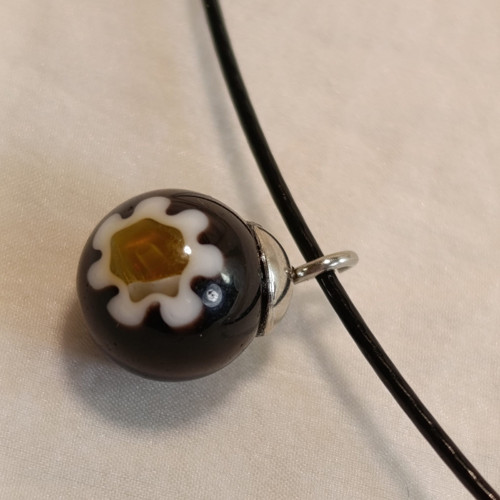 Benátský Millefiori náhrdelník se strunou var.5