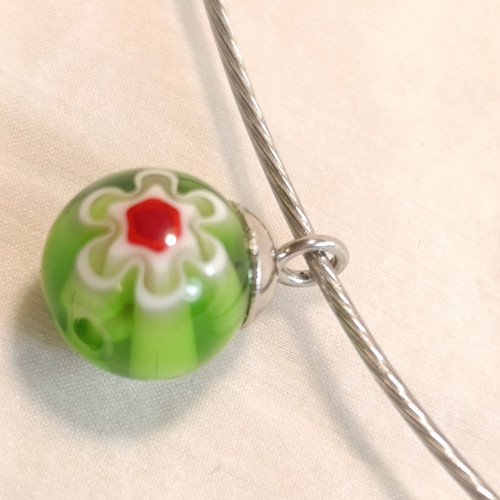 Benátský Millefiori náhrdelník se strunou var.4