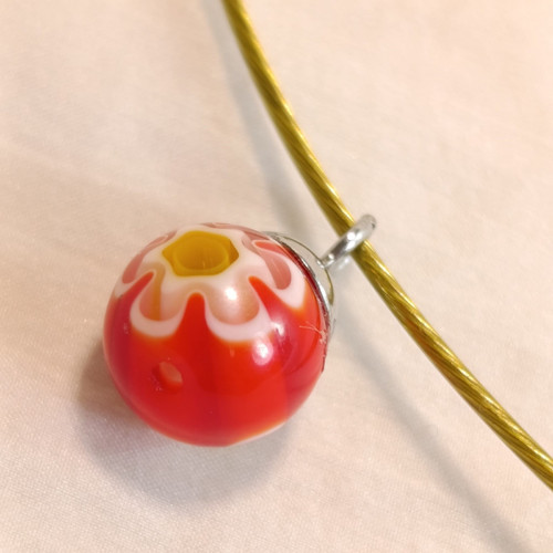 Benátský Millefiori náhrdelník se strunou var.3