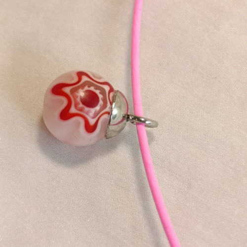 Benátský Millefiori náhrdelník se strunou var.2