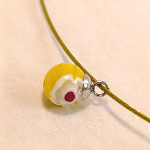 Benátský Millefiori náhrdelník se strunou var.1