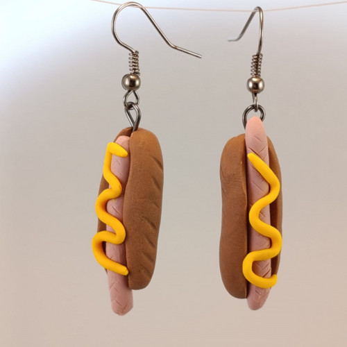 Hot Dog var.3 – Fimo náušnice