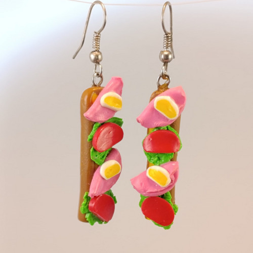 Bagetka var.5 – Fimo náušnice