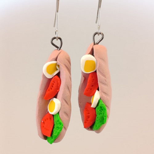 Bagetka var.4 – Fimo náušnice