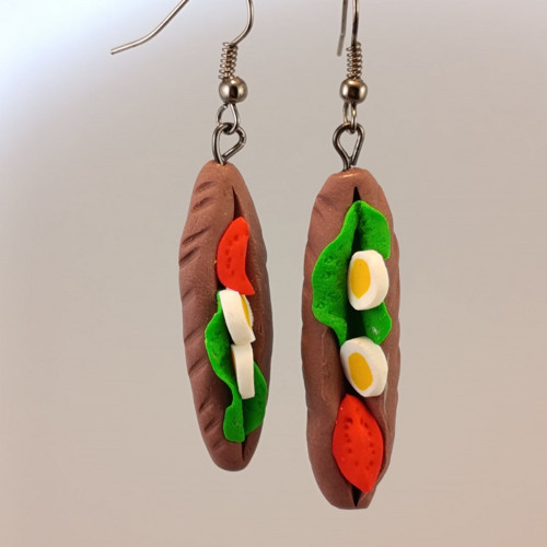 Bagetka var.3 – Fimo náušnice