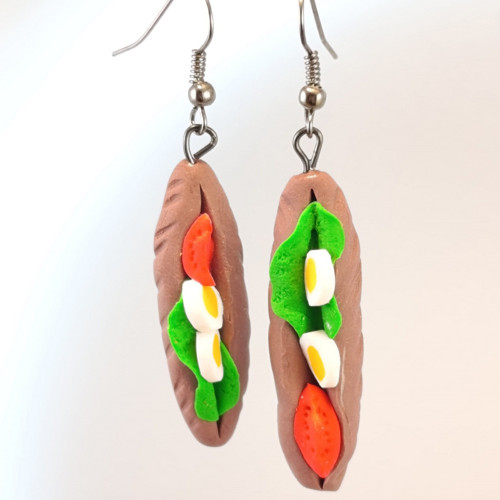 Bagetka var.2 – Fimo náušnice