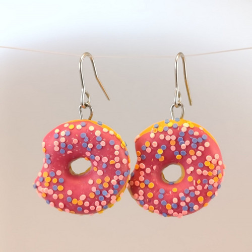 Donut var.2 – Fimo náušnice