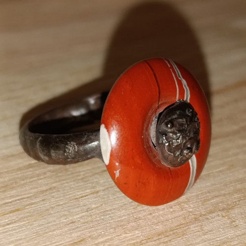 Prsten ASMR Spinner jaspis obvod 54 mm