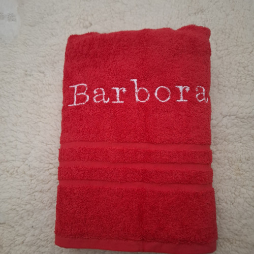Froté osuška se jménem Barbora
