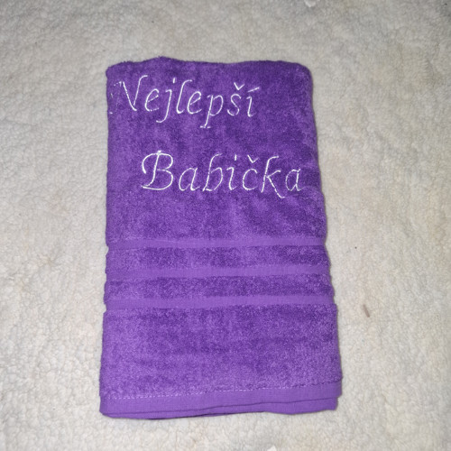 Froté osuška se jménem nejlepší babička