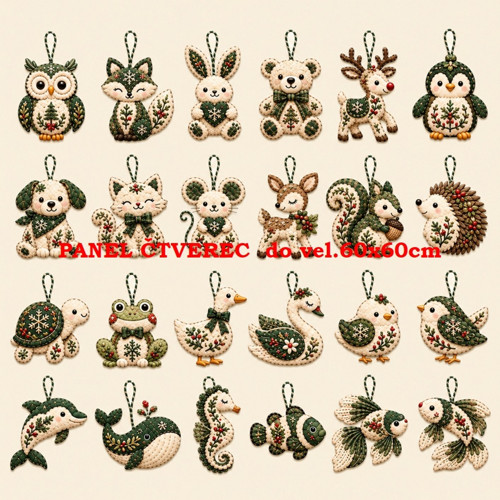 Bavlněný panel 10x10 cm