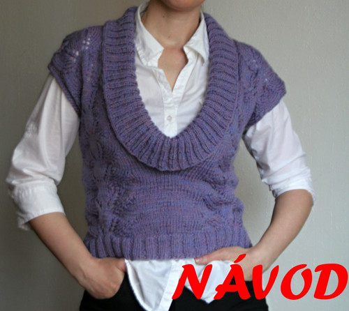 Návod č.13 na pletenou vestu *** pdf