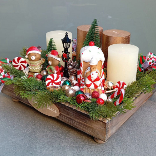 Adventní svícen Medvědí přiběhy