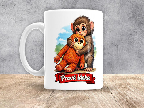 0356 - Pravá láska - Malý opičák Punch s plyšákem