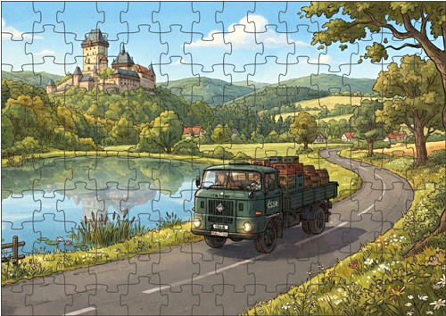 Moon River IFA nákladní auto puzzle 500 dílků