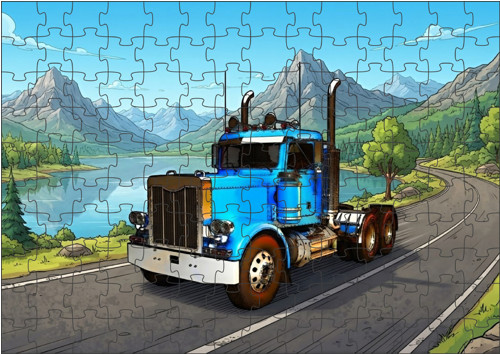 Moon River Kenworth nákladní auto puzzle 500 dílků