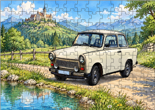 Moon River TRABANT 601 puzzle 300 dílků