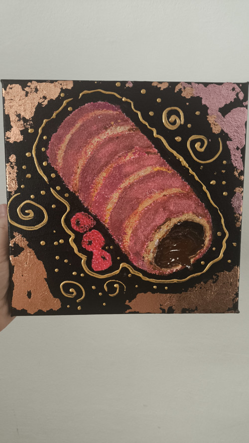 Malinový trdelník 22×22 cm