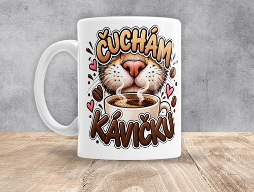 0189 - Čmuchám kávičku - KOČKA
