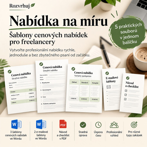 Nabídka na míru – šablony pro freelancery