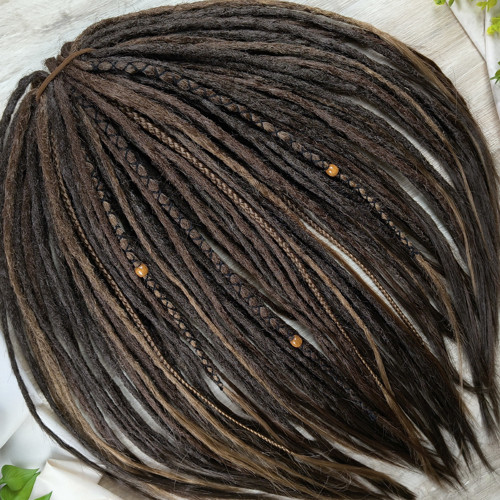 DE set fake dredů - Brown Blend