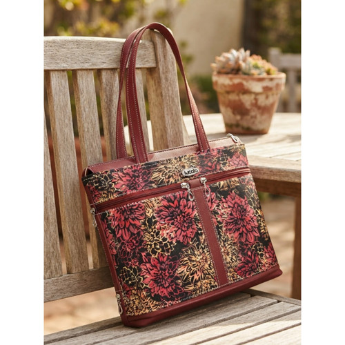 Kabelka na notebook Noti Batik – vínová