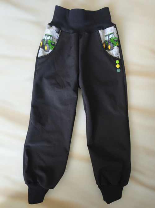 Dětské softshellové kalhoty s fleecem