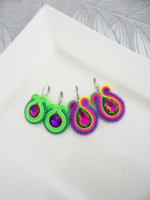 Soutache náušnice 2páry — foto 1