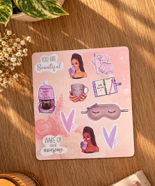 Samolepky do diáře a plánovače - Pink Self Care