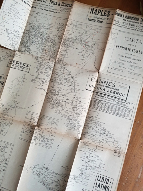 Mapka italských železnic — foto 1