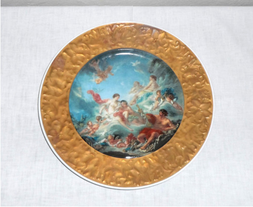 Porcelánový TALÍŘ závěsný • Leander, RGK Loučky