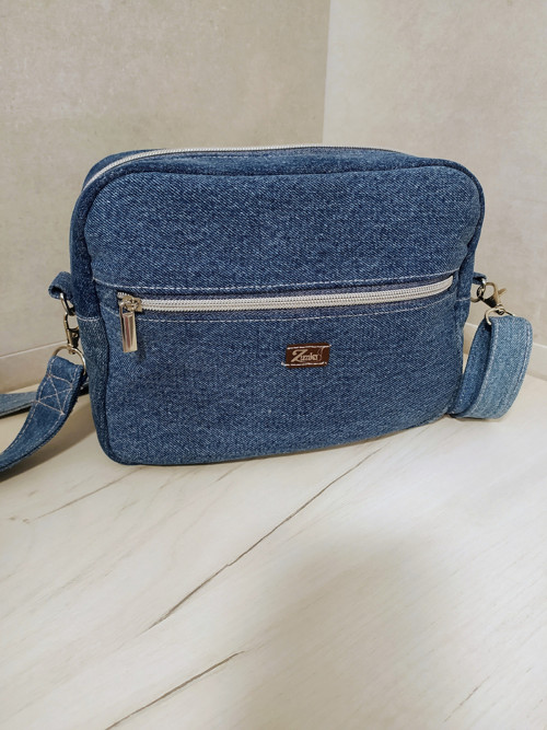 Riflová crossbody kabelka
