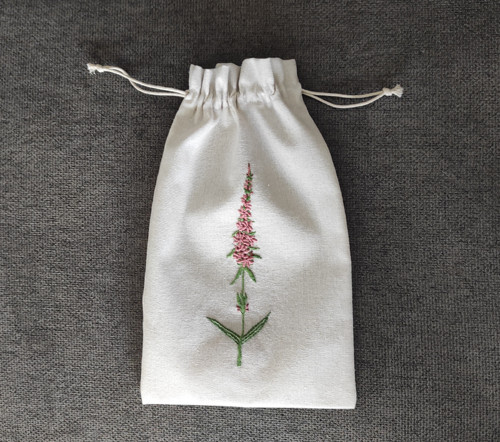 Vyšívaný pytlík 30x18 cm - vrbice