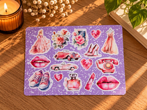 Samolepky do diáře a plánovače - Pink Glam
