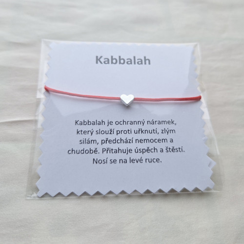 Kabbalah náramek se srdíčkem