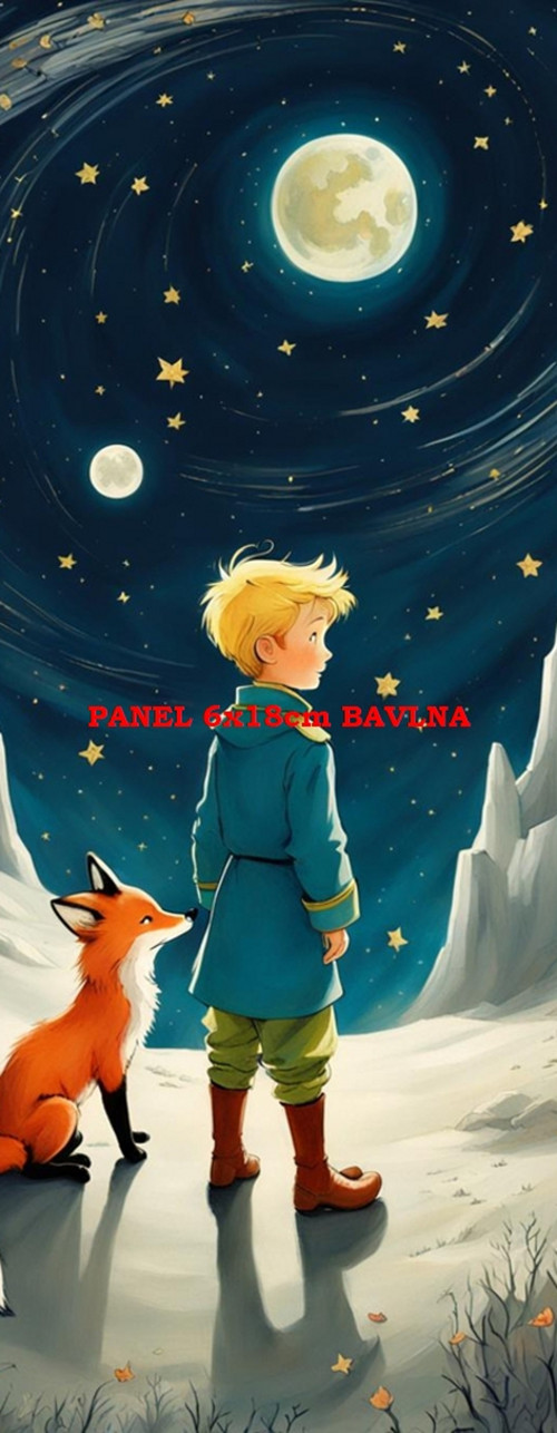 Bavlněný panel 6x18 cm - skladem