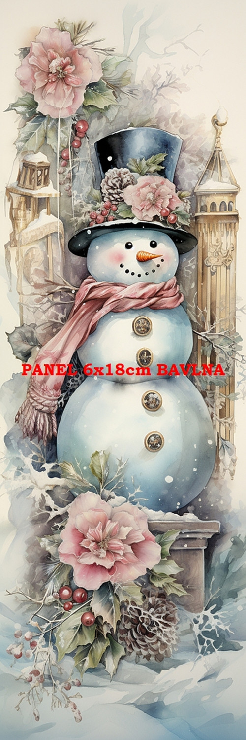 Bavlněný panel 6x18 cm - skladem