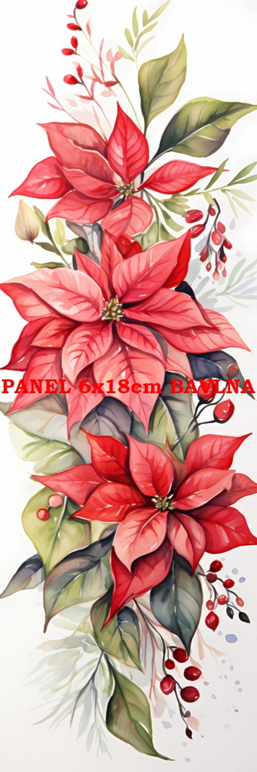 Bavlněný panel 6x18 cm - skladem