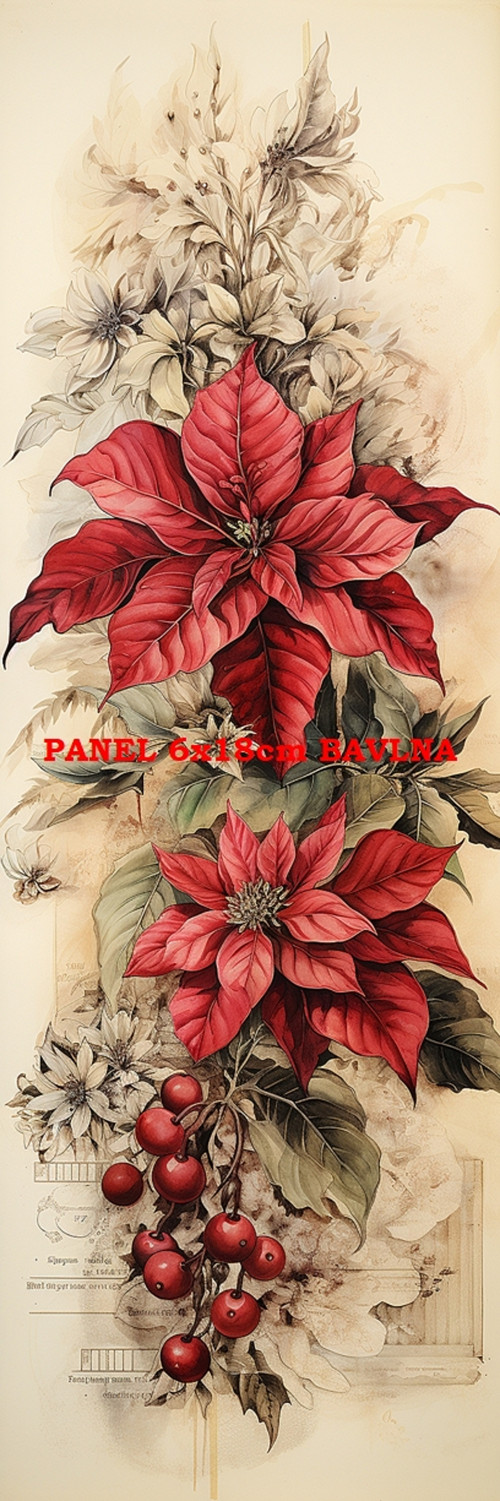 Bavlněný panel 6x18 cm - skladem
