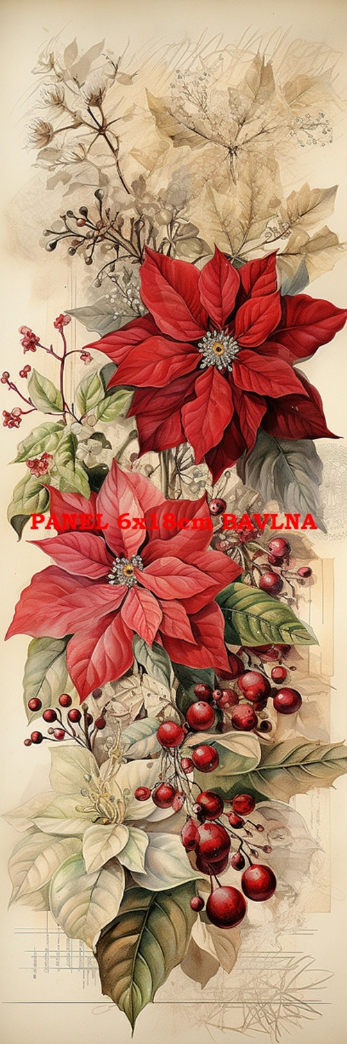 Bavlněný panel 6x18 cm - skladem