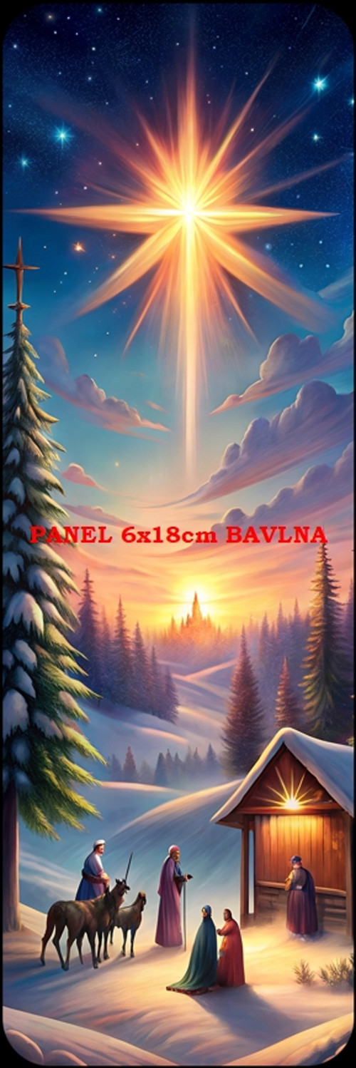 Bavlněný panel 6x18 cm - skladem