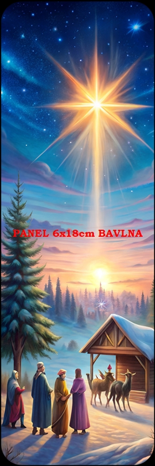 Bavlněný panel 6x18 cm - skladem