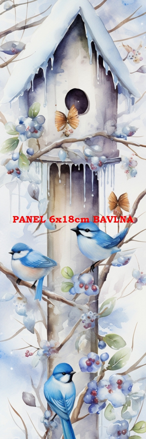 Bavlněný panel 6x18 cm - skladem — foto 1