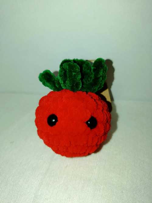 Háčkované plyšové rajčátko 7 cm — foto 1