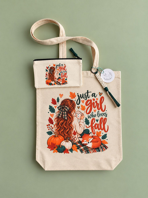Plátěná taška set autumn fall lover — foto 1