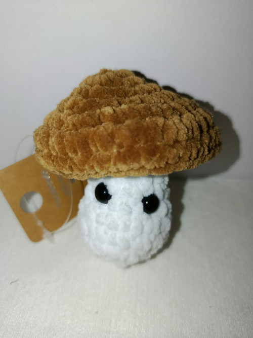 Háčkovaný plyšový hříbeček 7 cm