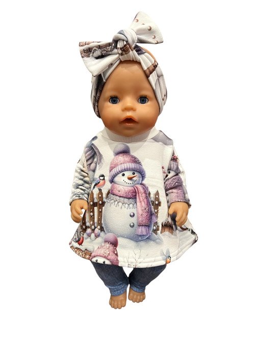 Oblečko pre Baby Born 43 cm - snehuliak