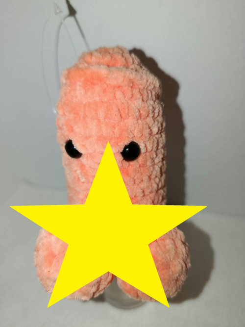 Háčkovaný vtipný talisman 10 cm