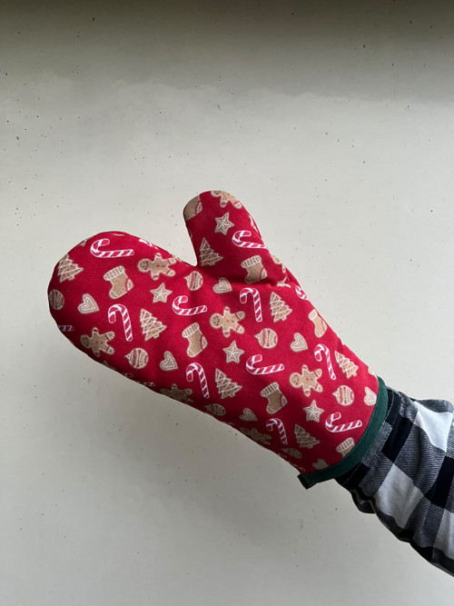 Vánoční chňapka červená
