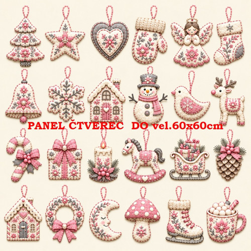 Bavlněný panel 60x60 cm - skladem